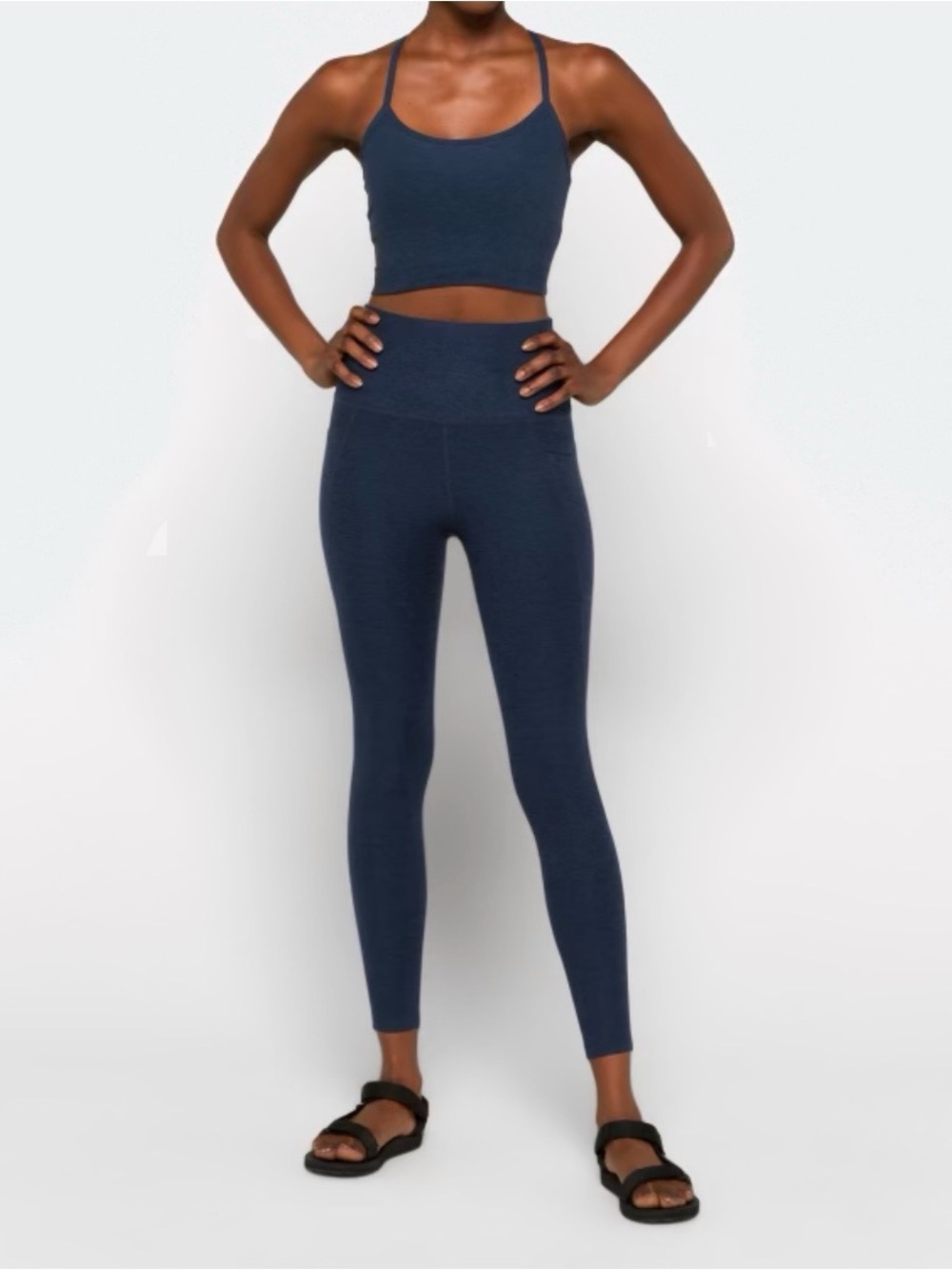 Beyond Yoga Navy High-Rise Seamless Leggings